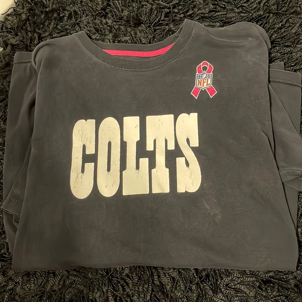 NFL Team Apparel Indianapolis Colts Breast Cancer Tee